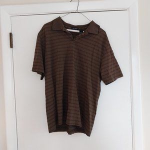 Brown collared shirt